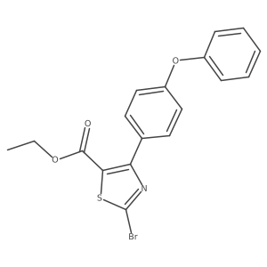 Ethyl 2-bromo-4-(4-phenoxyphenyl)thiazole-5-carboxylate结构式
