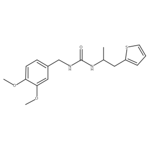 1-(3,4-Dimethoxybenzyl)-3-(1-(thiophen-2-yl)propan-2-yl)urea Structure