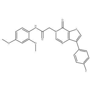 N-(2,4-dimethoxyphenyl)-2-[7-(4-fluorophenyl)-4-oxothieno[3,2-d]pyrimidin-3(4H)-yl]acetamide Structure