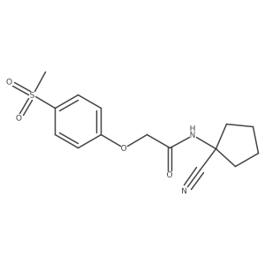 N-(1-cyanocyclopentyl)-2-(4-methanesulfonylphenoxy)acetamide Structure