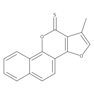 1-Methyl-11H-furo[2,3-d]naphtho[1,2-b]pyran-11-thione Structure