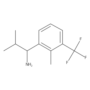 (R)-2-Methyl-1-(2-methyl-3-(trifluoromethyl)phenyl)propan-1-amine Structure