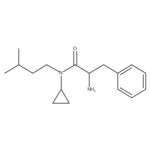 I+/--Amino-N-cyclopropyl-N-(3-methylbutyl)benzenepropanamide Structure