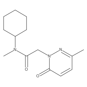 N-cyclohexyl-N-methyl-2-(3-methyl-6-oxopyridazin-1(6H)-yl)acetamide Structure