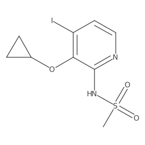 N-(3-Cyclopropoxy-4-iodopyridin-2-YL)methanesulfonamide Structure