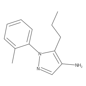 1-(2-Methylphenyl)-5-propyl-1H-pyrazol-4-amine结构式