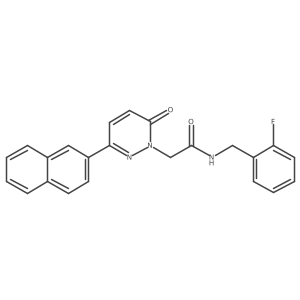 N-(2-fluorobenzyl)-2-(3-(naphthalen-2-yl)-6-oxopyridazin-1(6H)-yl)acetamide Structure