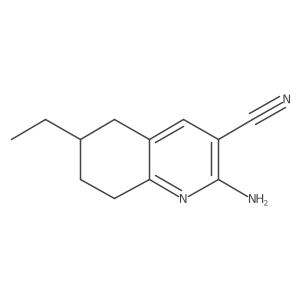 2-Amino-6-ethyl-5,6,7,8-tetrahydroquinoline-3-carbonitrile结构式