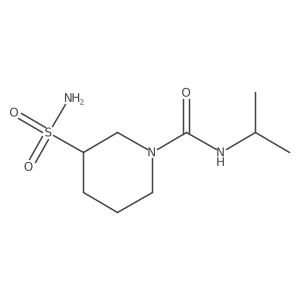 N-isopropyl-3-sulfamoylpiperidine-1-carboxamide Structure