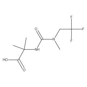Alanine, 2-methyl-N-[[methyl(2,2,2-trifluoroethyl)amino]carbonyl]-结构式