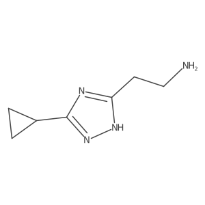 2-(5-Cyclopropyl-1H-1,2,4-triazol-3-YL)ethan-1-amine Structure