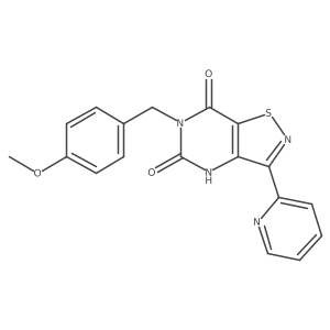 6-(4-methoxybenzyl)-3-(2-pyridyl)isothiazolo[4,5-d]pyrimidine-5,7(4H,6H)-dione Structure