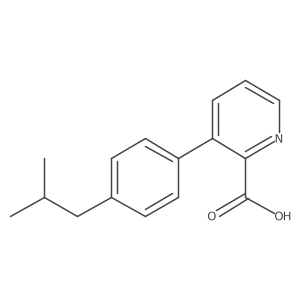 2-Pyridinecarboxylic acid, 3-[4-(2-methylpropyl)phenyl]-结构式