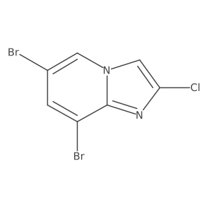 6,8-Dibromo-2-chloroimidazo[1,2-a]pyridine Structure