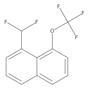 1-(Difluoromethyl)-8-(trifluoromethoxy)naphthalene结构式