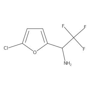 1-(5-Chlorofuran-2-yl)-2,2,2-trifluoroethan-1-amine结构式