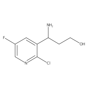 3-Amino-3-(2-chloro-5-fluoropyridin-3-yl)propan-1-ol Structure