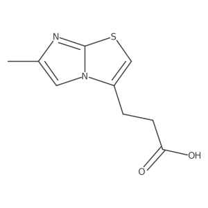 3-(6-Methylimidazo[2,1-b]thiazol-3-yl)propanoic acid结构式