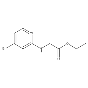 Ethyl 2-[(4-bromopyridin-2-yl)amino]acetate结构式