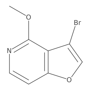 3-Bromo-4-methoxyfuro[3,2-c]pyridine结构式