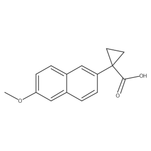 1-(6-Methoxynaphthalen-2-yl)cyclopropane-1-carboxylic acid结构式