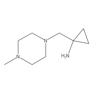 1-[(4-Methylpiperazin-1-yl)methyl]cyclopropan-1-amine Structure
