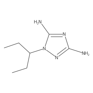 5-Imino-1-(pentan-3-yl)-2,5-dihydro-1H-1,2,4-triazol-3-amine结构式