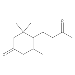 3,3,5-Trimethyl-4-(3-oxobutyl)cyclohexanone Structure