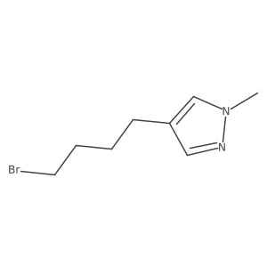 4-(4-bromobutyl)-1-methyl-1H-pyrazole结构式