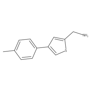 [4-(4-Methylphenyl)thiophen-2-yl]methanamine结构式