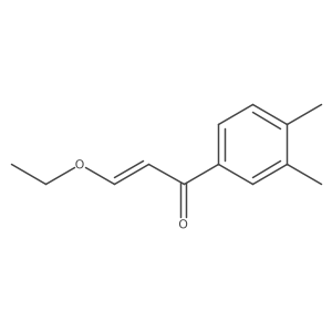 1-(3,4-Dimethylphenyl)-3-ethoxyprop-2-en-1-one结构式