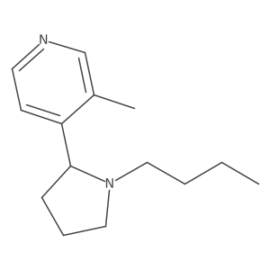 4-(1-butylpyrrolidin-2-yl)-3-methyl-pyridine结构式