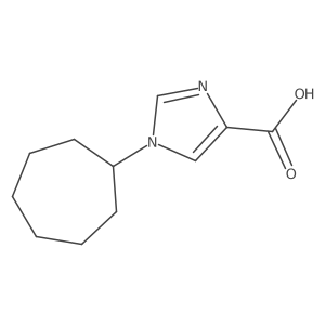 1-cycloheptyl-1H-imidazole-4-carboxylic acid结构式