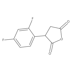 3-(2,4-Difluorophenyl)oxolane-2,5-dione结构式