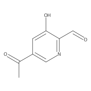 5-Acetyl-3-hydroxypyridine-2-carbaldehyde结构式