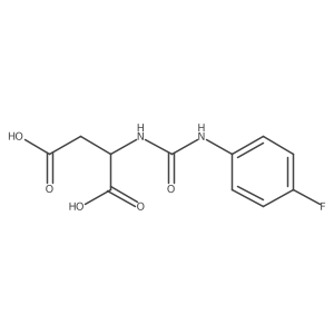 2-{[(4-Fluorophenyl)carbamoyl]amino}butanedioic acid结构式