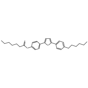 4-[5-(4-Hexylphenyl)-2-thienyl]phenyl heptanoate Structure