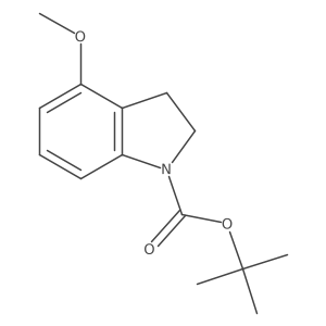 tert-butyl 4-Methoxyindoline-1-carboxylate Structure