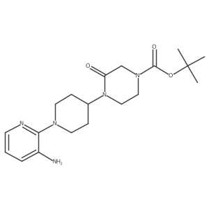 Tert-butyl 4-[1-(3-aminopyridin-2-yl)piperidin-4-yl]-3-oxopiperazine-1-carboxylate Structure