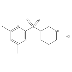 4,6-Dimethyl-2-(piperidin-3-ylsulfonyl)pyrimidine hydrochloride结构式