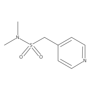 N,N-dimethyl-1-(pyridin-4-yl)methanesulfonamide结构式