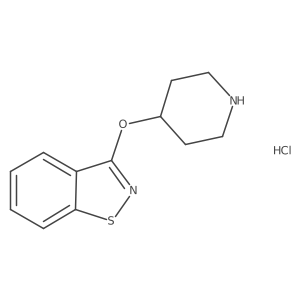3-(Piperidin-4-yloxy)benzo[d]isothiazole hydrochloride结构式