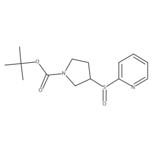(S)-tert-butyl 3-((R)-pyridin-2-ylsulfinyl)pyrrolidine-1-carboxylate Structure