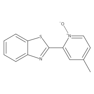 2-(4-Methyl-1-oxidopyridin-1-ium-2-yl)-1,3-benzothiazole结构式