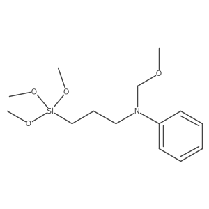 Benzenamine, N-(methoxymethyl)-N-[3-(trimethoxysilyl)propyl]- Structure