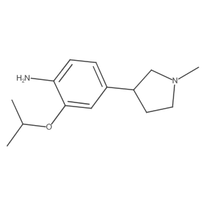 2-Isopropoxy-4-(1-methylpyrrolidin-3-yl)aniline结构式
