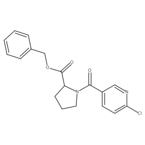 Benzyl 1-(6-chloropyridine-3-carbonyl)pyrrolidine-2-carboxylate Structure