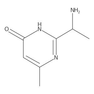 2-(1-Aminoethyl)-6-methylpyrimidin-4-ol结构式