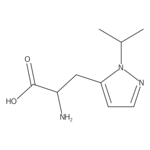 2-amino-3-[1-(propan-2-yl)-1H-pyrazol-5-yl]propanoic acid Structure