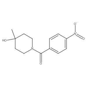 (4-Hydroxy-4-methylpiperidin-1-yl)(4-nitrophenyl)methanone Structure